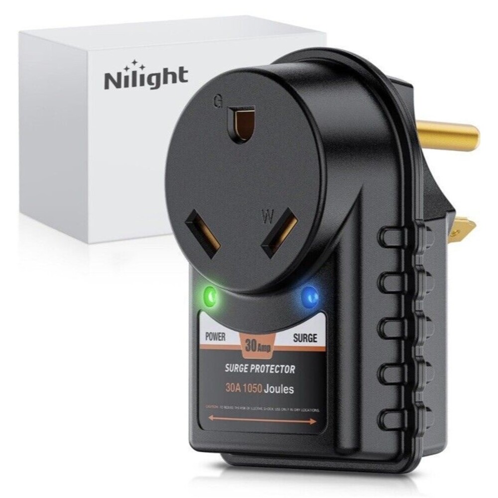 125V 30 Amp Surge Protector For Rv Led Camper Trailer Wiring Plug
